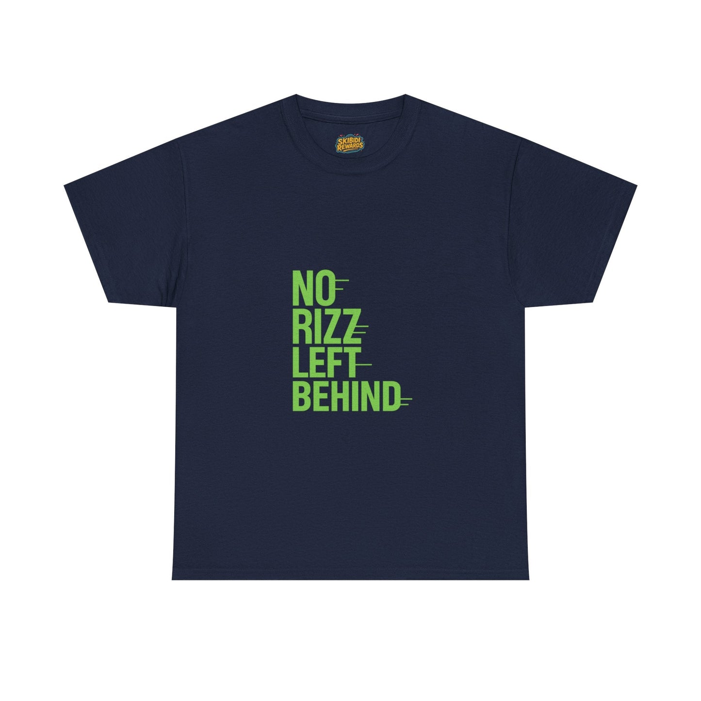 unisex heavy cotton tee - no rizz left behind - fun casual streetwear for men and women, comfortable fit, stylish design, perfect for everyday wear and casual outings