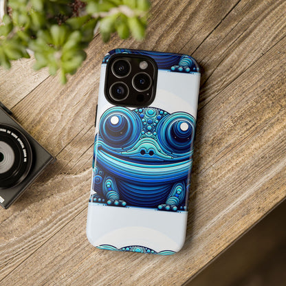 Cool Blue Animal Create 4 3D Wrap Protective Phone Case for Smartphones with Vibrant Animal Design and Shock Absorption