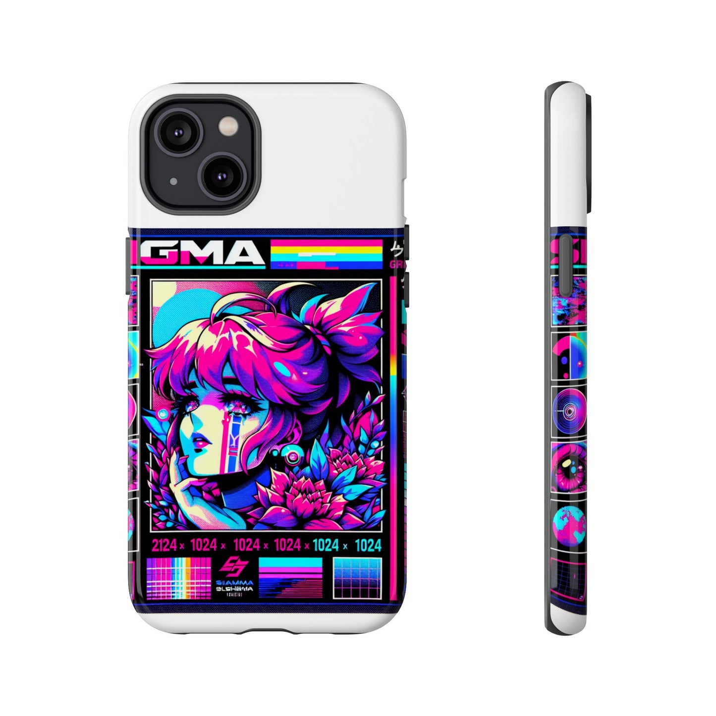 sigma grindset 3d wrap protective phone case for anime lovers, durable shock absorption, uv protected, stylish accessory for unique self-expression