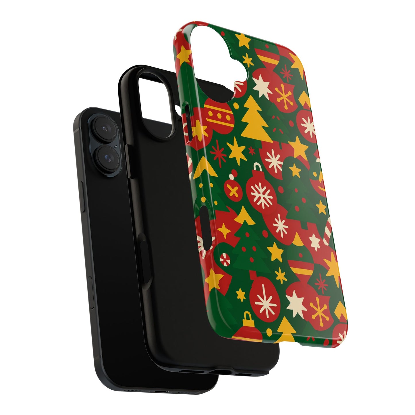 vibrant christmas phone case with festive 3d wrap design – colourful holiday protective cover compatible with iphone 13, 14, 15 & 16 – all models including pro, pro max & plus