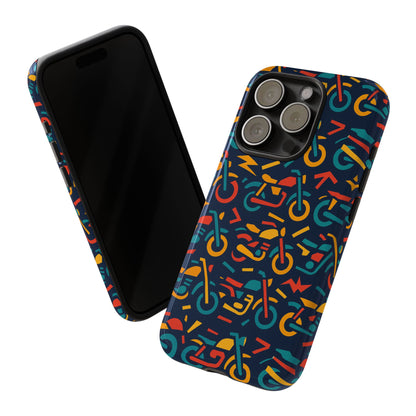 Vibrant Multicolour Motorcycle Design Protective Phone Case for Stylish Protection – Compatible with iPhone 13, 14, 15 & 16 – All Models Including Pro, Pro Max & Plus