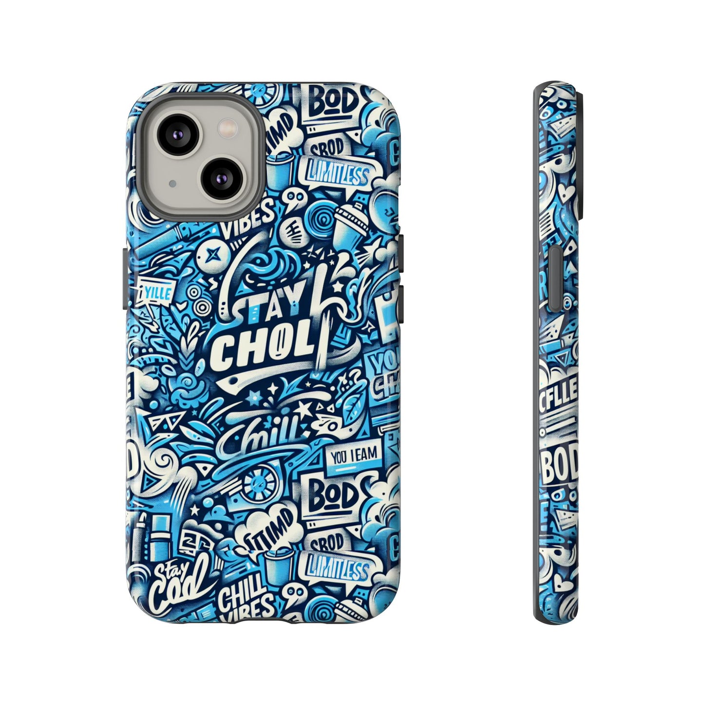 blue pattern image 19 mobile phone case for kids and teens shockproof protective cover with 3d wrap design and uv protection