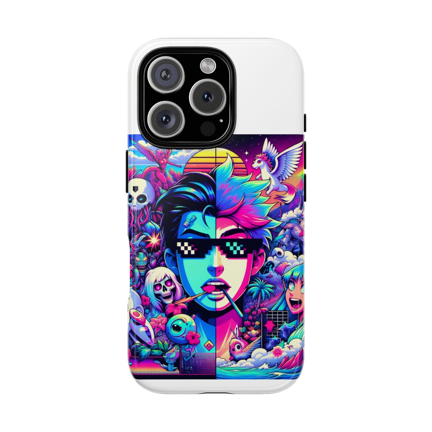 skibidi on sight protective phone case for anime lovers