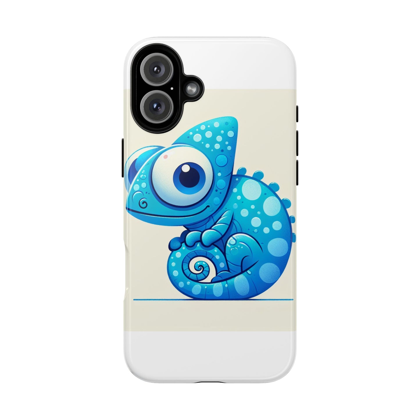 vibrant 3d cartoon chameleon phone case for adults and teens stylish protection compatible with iphone 13, 14, 15 & 16 – all models including pro, pro max & plus