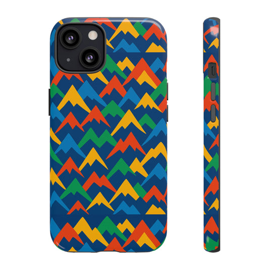 Vibrant 3D Mountain Design Phone Case for Stylish Protection – Unique Accessory Compatible with iPhone 13, 14, 15 & 16 – all models including Pro, Pro Max & Plus