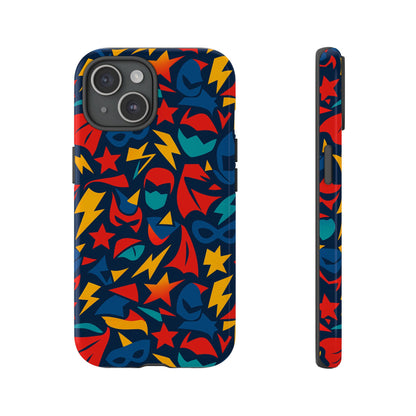 Vibrant Superhero Protective Phone Case with 3D Wrap Design – Stylish Unisex Protection for Smartphones Compatible with iPhone 13, 14, 15 & 16 – All Models Including Pro, Pro Max & Plus