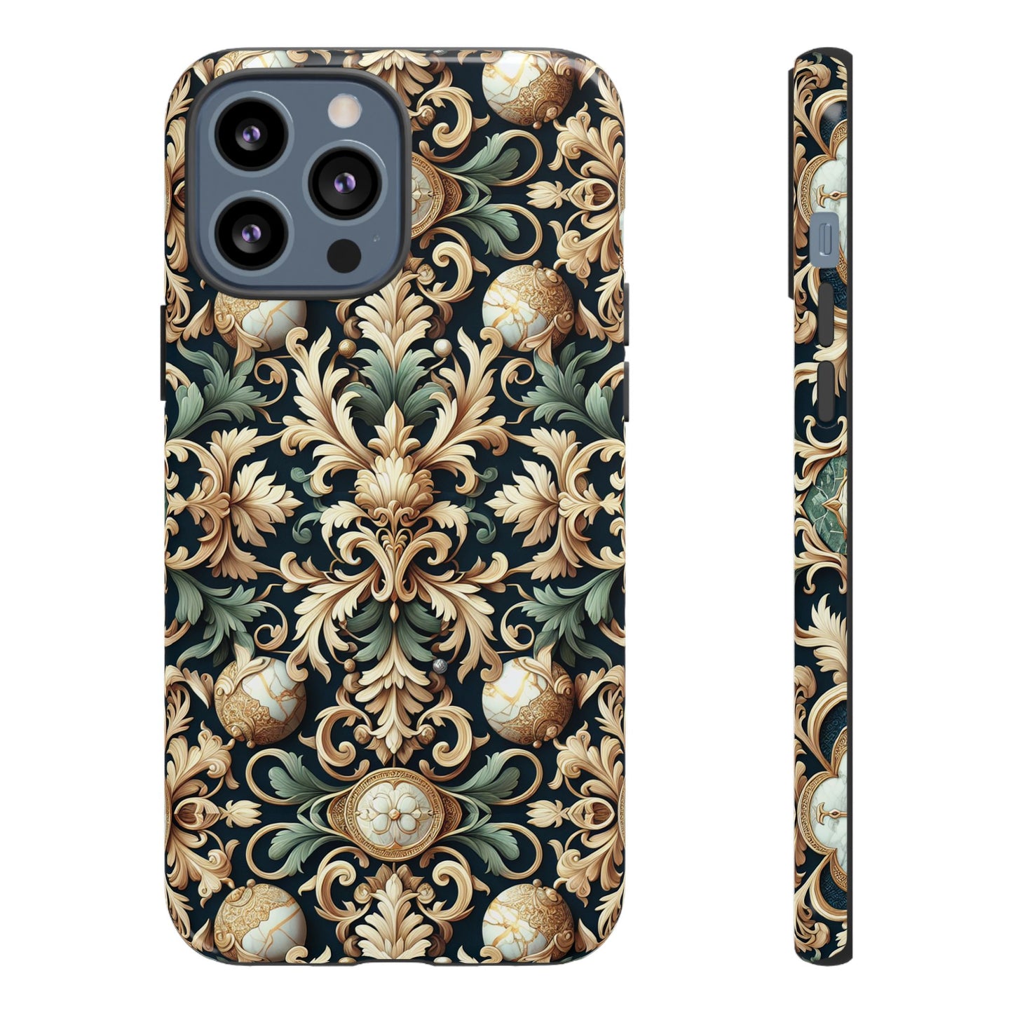 copy of pattern image 7 shockproof phone case for kids and teens with baroque design for stylish protection compatible with iphone 13, 14, 15 & 16 – all models including pro, pro max & plus