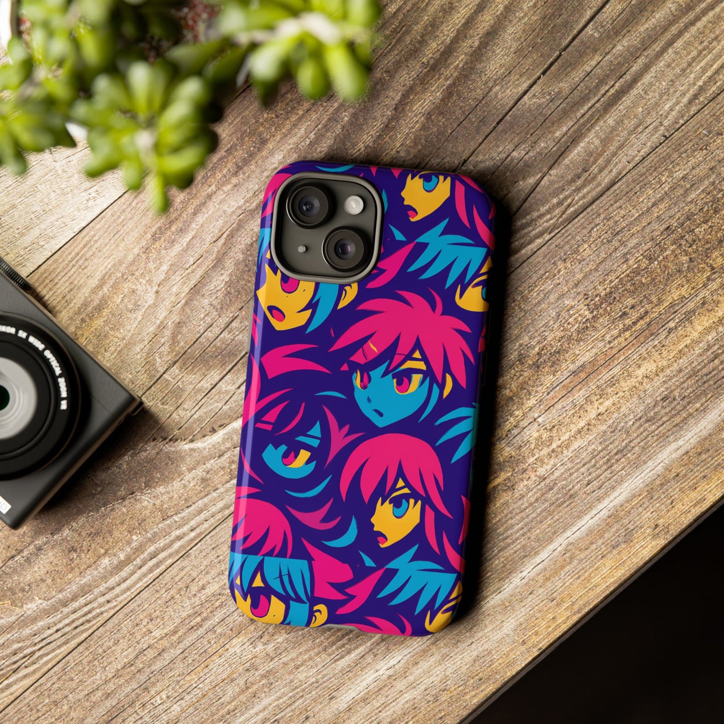 vibrant 3d anime phone case with retro design for stylish protection – unique accessory for self-expression compatible with iphone 13, 14, 15 & 16 – all models including pro, pro max & plus