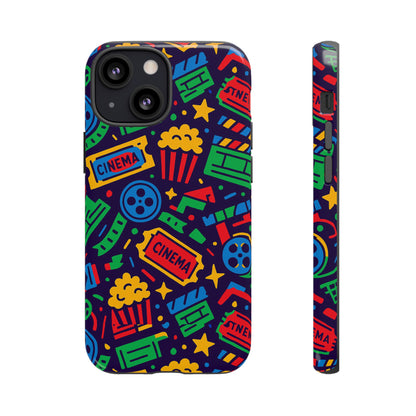 Vibrant Multicolour Cinema-Themed 3D Wrap Protective Phone Case for Self-Expression Stylish Protection Compatible with iPhone 13, 14, 15 & 16 – all models including Pro, Pro Max & Plus