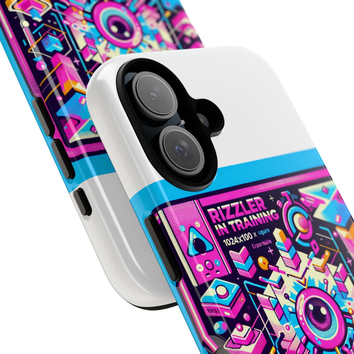 rizzler in training 3d wrap protective phone case for anime lovers