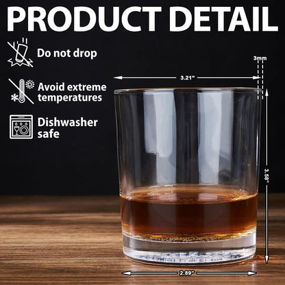 Congrats On Being My Dad From The Reason You Drink Engraved Whiskey Glass - Humorous Gift For Fathers Day, Birthdays, Anniversaries, Whiskey Lovers