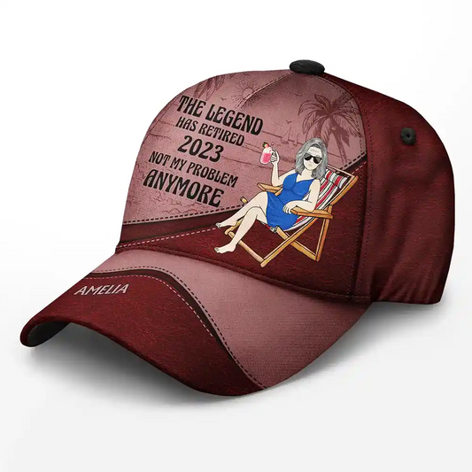The Legend Has Retired Vintage Classic Cap for Men and Women, Adjustable Snapback Hat, Stylish Retirement Gift, Comfortable Cotton Blend