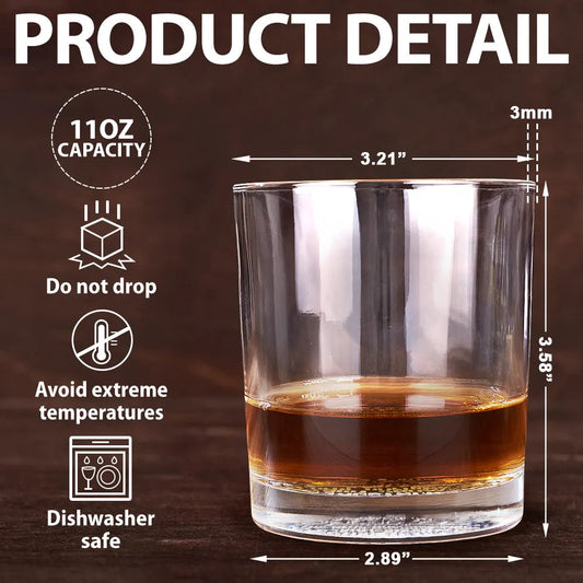Friends & Alcohol The Glue Holding This Together Engraved Whiskey Glass - Unique Gift for Men, Women, Best Friends, Whiskey Lovers, 11oz