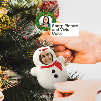 Custom Christmas Ornament Hanging Doll Decoration for Funny Christmas Gift - 3 Pack Festive Tree Decorations, Hand-Stitched, Soft Plush Ornaments for Holiday Cheer