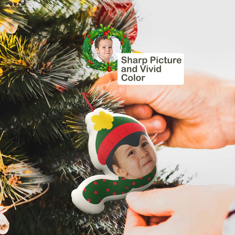 custom christmas ornament hanging doll decoration for funny christmas gift - 3 pack festive tree decorations, hand-stitched, soft plush ornaments for holiday cheer