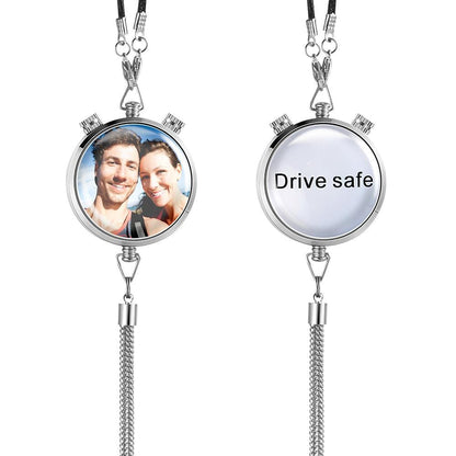 Custom Photo Air Freshener Pendant for Car Gift Hanging Perfume Box with Picture Text, Unique Personalised Car Air Freshener for Birthdays, Anniversaries and Special Occasions