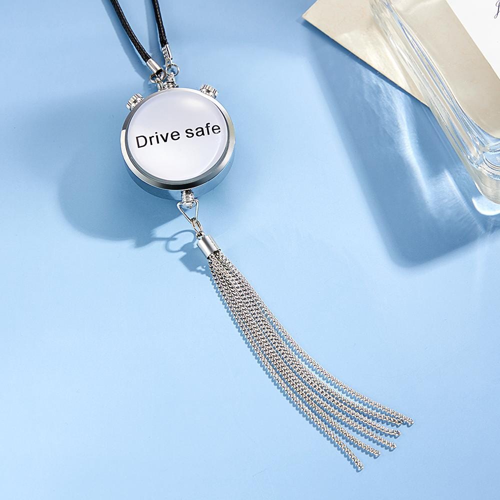 custom photo air freshener pendant for car gift hanging perfume box with picture text, unique personalised car air freshener for birthdays, anniversaries and special occasions