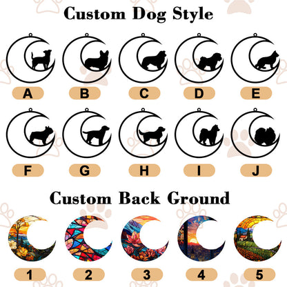 Personalized Dog Memorial Suncatcher Ornament Loss of Pet Sympathy Gift for Pet Owners