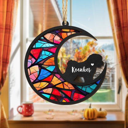 Personalized Dog Memorial Suncatcher Ornament Loss of Pet Sympathy Gift for Pet Owners