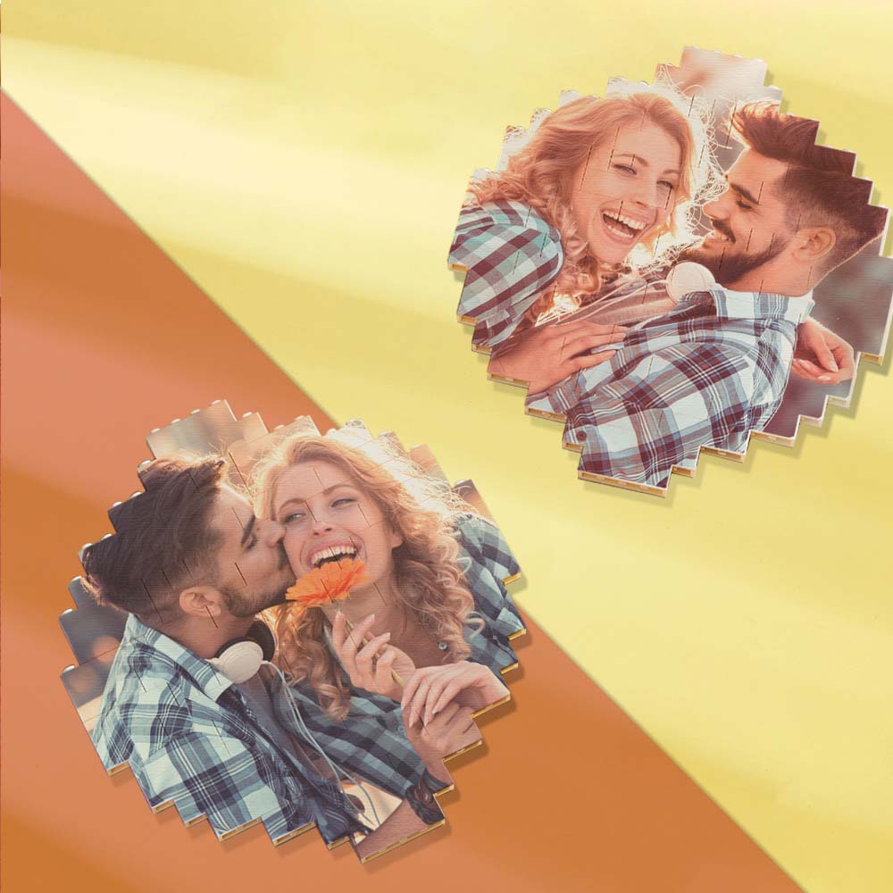 custom music code building block personalized photo brick puzzles for diy fun, creative projects, gifts for kids and adults, unique interlocking display, 5 sizes available