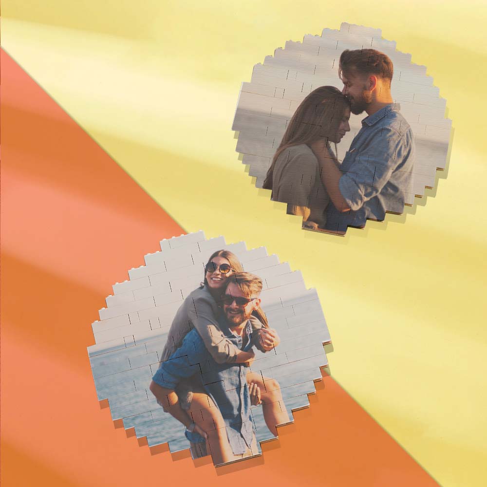 custom music code building block personalized photo brick puzzles for diy fun, creative projects, gifts for kids and adults, unique interlocking display, 5 sizes available