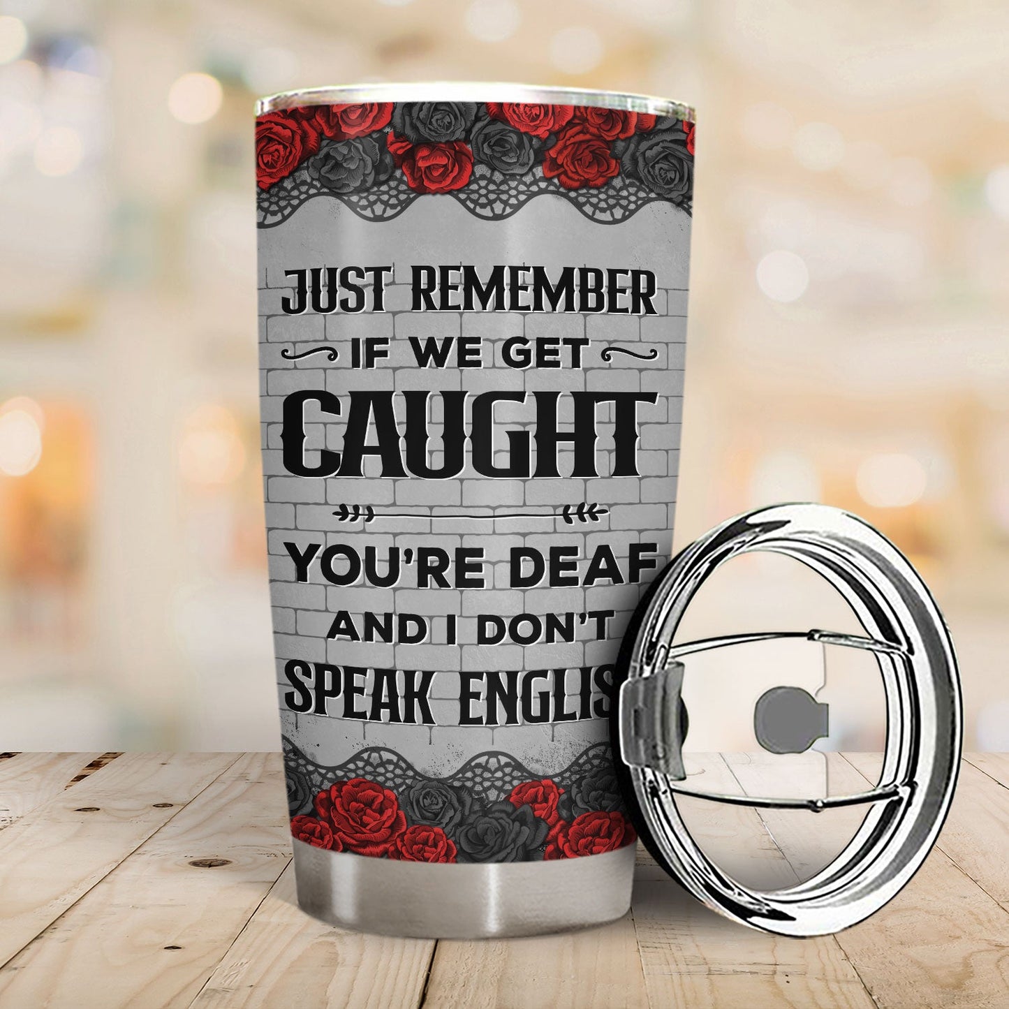 bestie partners in crime if we get caught tumbler cup - insulated travel mug for hot & cold drinks, ideal gift for friends and family