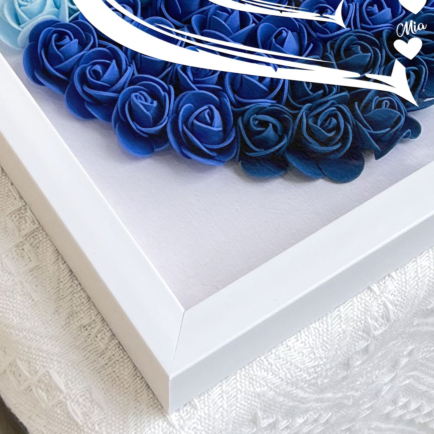 grandma hearts mommy hearts - personalized flower shadow box for mum, eco-friendly keepsake display, ideal gift for mother's day, birthdays and anniversaries