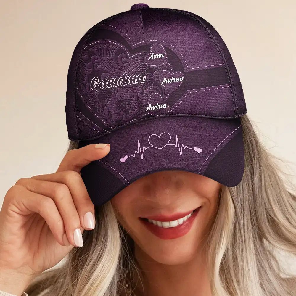 grandma's little sweethearts - personalized classic cap for women, adjustable cotton hat, ideal gift for grandmothers, casual wear, outdoor activities