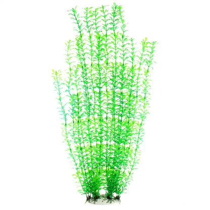 Artificial Fish Tank Plants 50cm – Purple, Green & Red Plastic Water Grass for Aquarium Decoration | Realistic Hanging Fake Bamboo Leaf Aquatic Decor