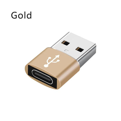 USB 3.0 to USB-C 3.1 Adapter, High-Speed Type-C Female to Type-A Male for Fast Charging, Data Transfer, OTG Converter, CE Certified, Portable Mini Connector, 5V Output