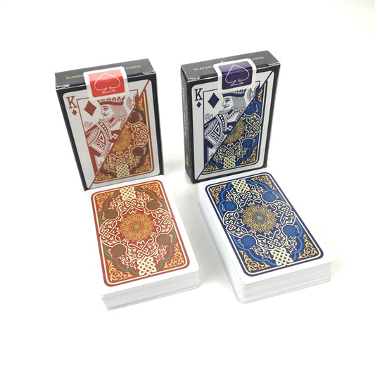 2PCS Lot Waterproof Plastic Playing Cards Texas Hold'em Poker 2.28x3.46 Inch - Durable PVC, Perfect for Game Nights and Tournaments, Easy to Clean, Ideal for All Players