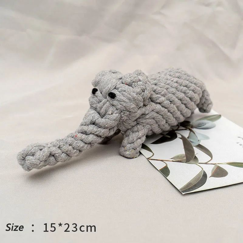 bite-resistant cotton rope chew ball for small dogs, durable teething toy, enhances dental health, ideal for puppies & medium breeds, indoor & outdoor use