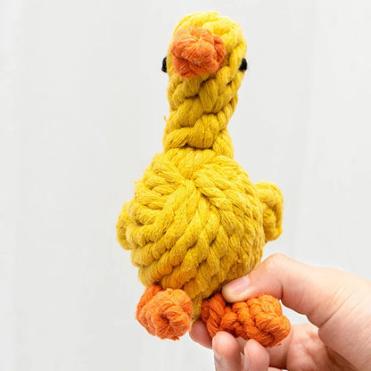 Bite-Resistant Cotton Rope Chew Ball for Small Dogs, Durable Teething Toy, Enhances Dental Health, Ideal for Puppies & Medium Breeds, Indoor & Outdoor Use