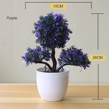 Artificial Bonsai Plant for Desktop, Office, or Window Sill | Plastic Decorative Potted Plant | Ideal for Home Decor, Outdoor Exhibitions | Natural-Looking Indoor Ornament