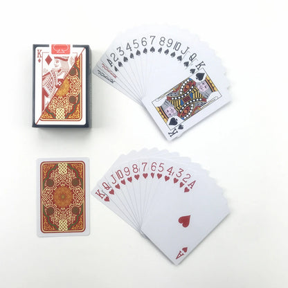 2PCS Lot Waterproof Plastic Playing Cards Texas Hold'em Poker 2.28x3.46 Inch - Durable PVC, Perfect for Game Nights and Tournaments, Easy to Clean, Ideal for All Players