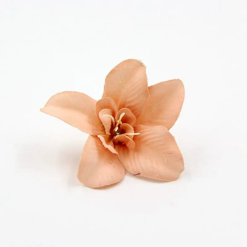 artificial orchid flower heads 7.5cm, silk decoration for home wedding, diy craft, 10/20/30pcs assorted colours, gift scrapbooking decorative floral design