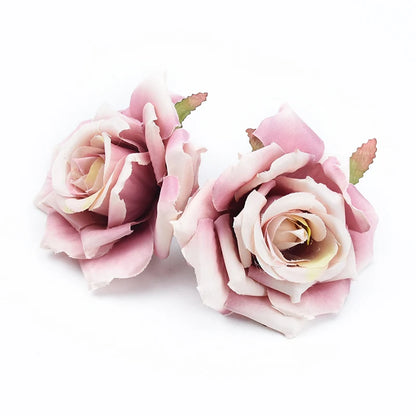 Silk Rose Flower Heads, 100 Pack - Artificial Decoration for Weddings, Parties, Anniversary, Home Décor, Indoor Silk Roses for Baby Shower, Birthday, Bridal Event