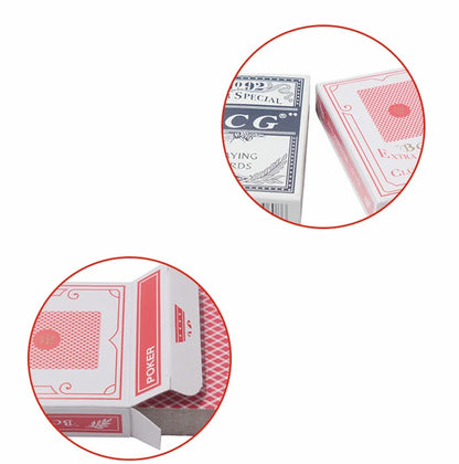 Casino Poker Magic Playing Card 52 + 2 Joker Deck Waterproof Plastic Cards for Family Game Nights, Durable and Flexible for Indoor and Outdoor Fun