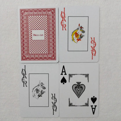 2 PCS/Set Waterproof Plastic Poker Playing Cards 2.48x3.46 Inch Scrub Cards for Texas Hold'em and Baccarat Game Nights, Durable and Easy to Handle Playing Cards