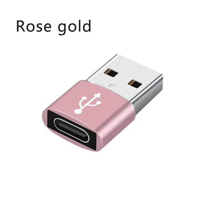 USB 3.0 to USB-C 3.1 Adapter, High-Speed Type-C Female to Type-A Male for Fast Charging, Data Transfer, OTG Converter, CE Certified, Portable Mini Connector, 5V Output