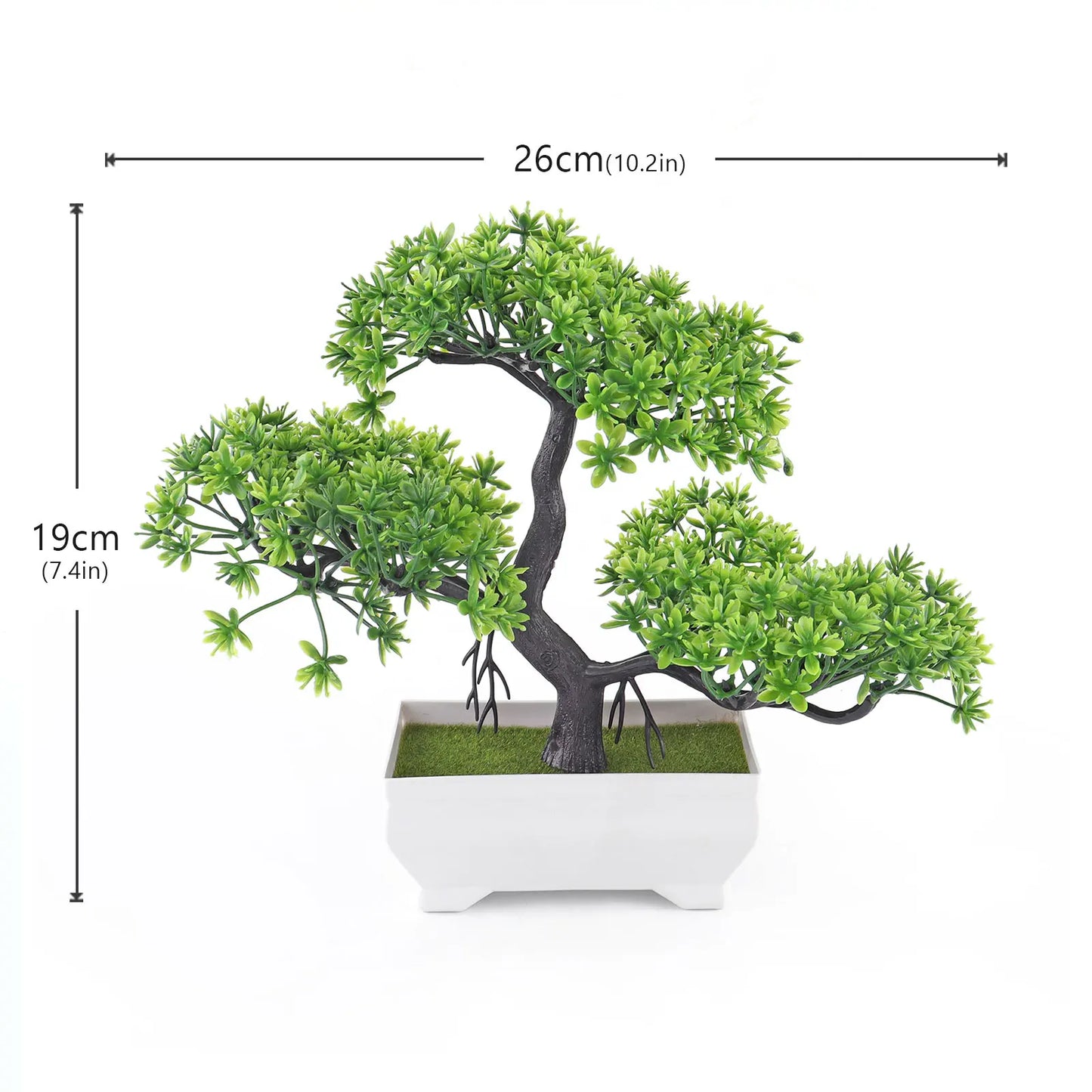 artificial bonsai plant for desktop, office, or window sill | plastic decorative potted plant | ideal for home decor, outdoor exhibitions | natural-looking indoor ornament
