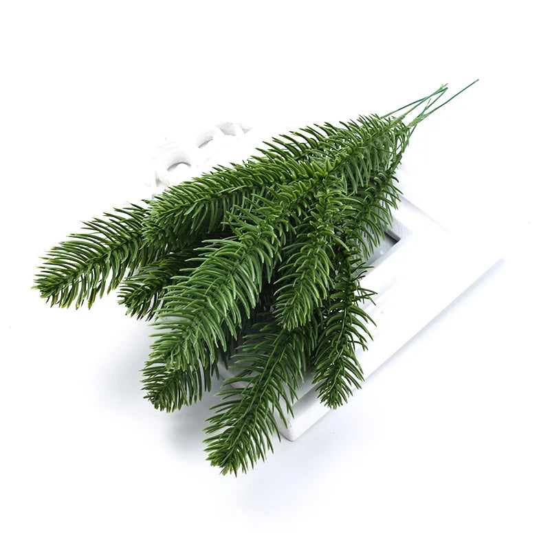 artificial green leaf branch set, hanging decoration for bridal showers, outdoor events, 5 pcs pp plastic, ideal for home and exhibition display