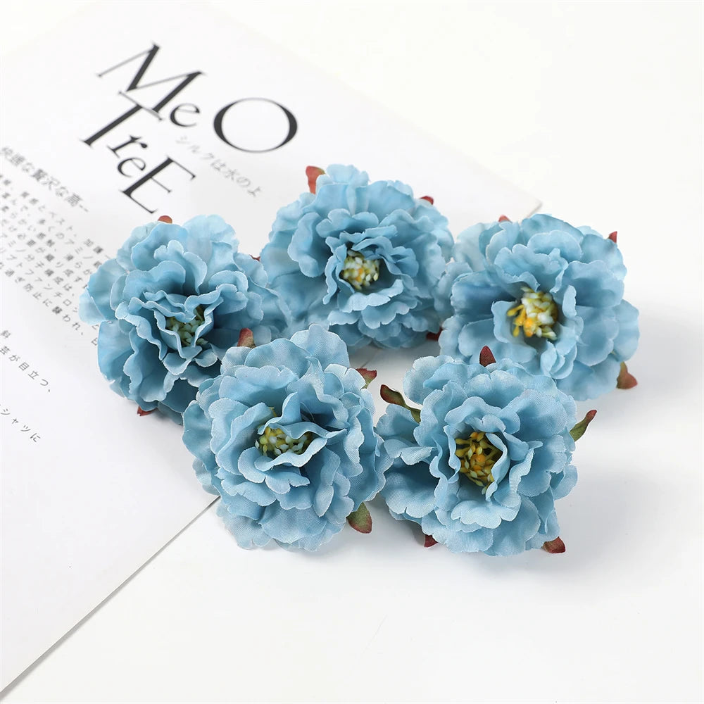 artificial peony flower heads, silk floral decor, wedding, home, events, diy headdress, indoor arrangement, anniversary, party decoration, 10 pack