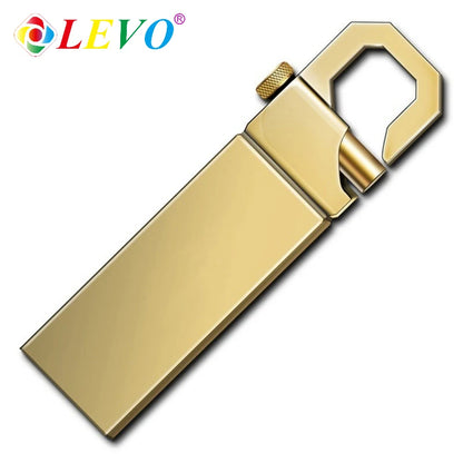 Waterproof Metal USB Flash Drive 128GB 64GB 32GB 16GB 8GB, Durable USB 2.0 Memory Stick for Data Storage and Transfer