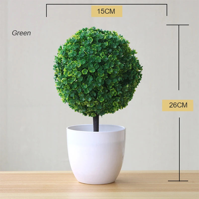 artificial bonsai plant for desktop, office, or window sill | plastic decorative potted plant | ideal for home decor, outdoor exhibitions | natural-looking indoor ornament