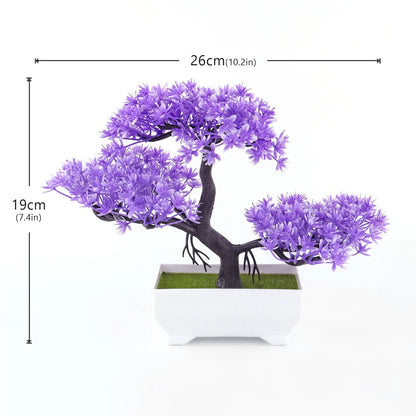 Artificial Bonsai Plant for Desktop, Office, or Window Sill | Plastic Decorative Potted Plant | Ideal for Home Decor, Outdoor Exhibitions | Natural-Looking Indoor Ornament