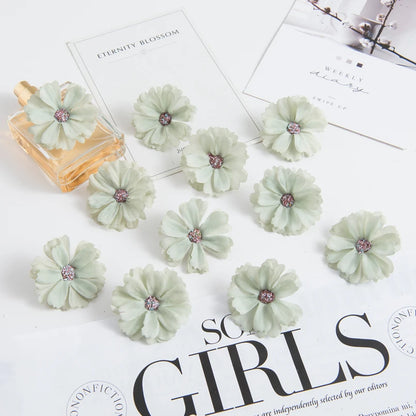 50pcs Pink Silk Daisy Heads Artificial Flowers for Wedding Decorations, DIY Crafts, Party Decor, Christmas Wreaths, Home Decor, and Indoor Use