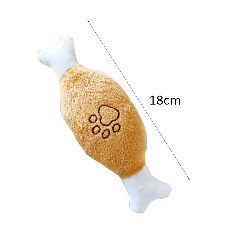 small dog puppy chew toy | fleece squeaky animal design | bite-resistant and safe | interactive play and training | durable soft texture | ultimate pet entertainment