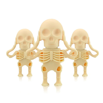Spooky Skull USB Flash Drive | 32GB-128GB Memory Stick | Grim Reaper Design | Silicone Material | Perfect for Horror Fans and Unique Gift Ideas