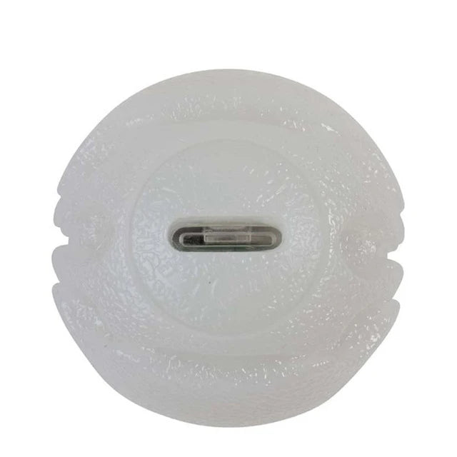 glowing led dog ball toy for night play, durable rubber design, stainless steel core, with battery included, perfect for pet exercise, training, and interactive fun